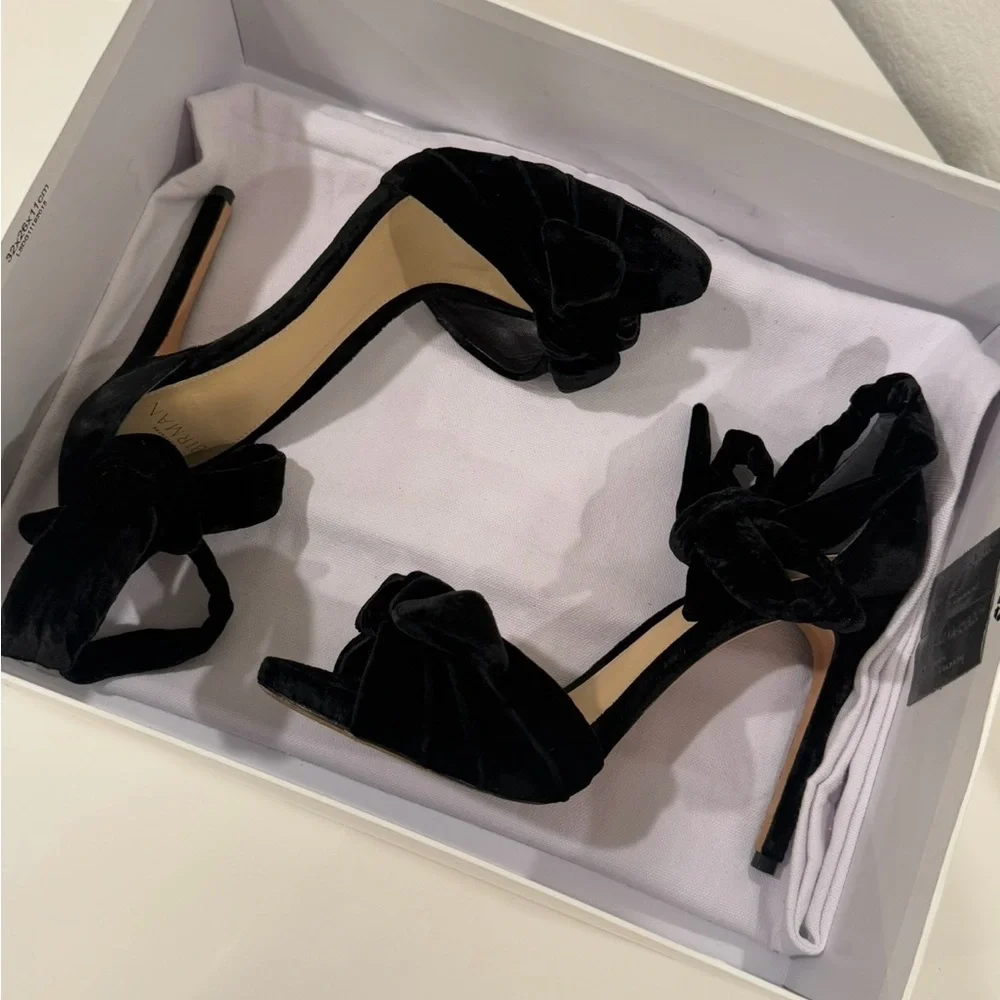 Alexandre Birman Black Velvet Heels - Picture 6 of 6